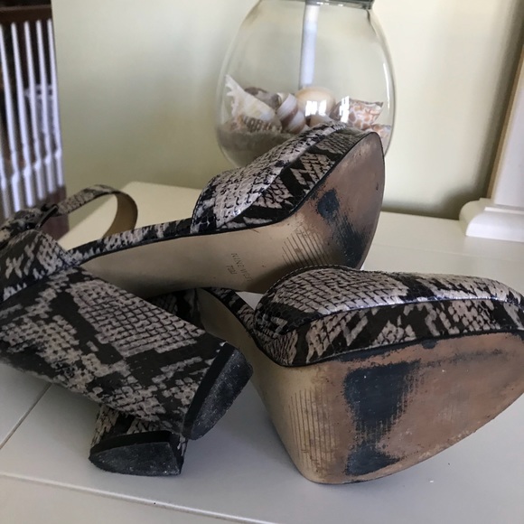 Nine West snakeskin heels size 7-1/2 - Picture 6 of 8